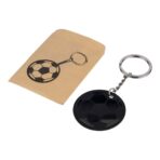 Recycled stainless steel soccer ball keychain Ciro - Slika 7