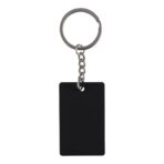 Recycled stainless steel rectangular keychain Jax