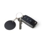 Recycled stainless steel rectangular keychain Jax - Image 5