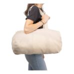 Oeko-Tex® cotton (180 gsm) duffle bag Elora - Slika 9