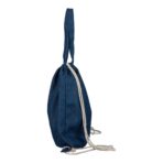 Recycled denim drawstring bag Dex - Image 3