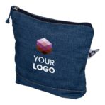 Recycled denim cosmetic bag Orin - Slika 7