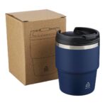 Recycled stainless steel double-walled mug (175 ml) Oli - Image 12