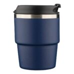 Recycled stainless steel double-walled mug (175 ml) Oli - Image 4