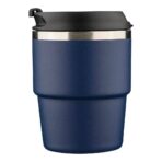 Recycled stainless steel double-walled mug (175 ml) Oli - Image 5
