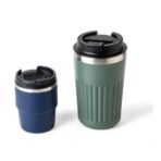 Recycled stainless steel double-walled mug (175 ml) Oli - Image 6