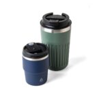 Recycled stainless steel double-walled mug (175 ml) Oli - Image 7
