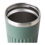 Recycled stainless steel travel mug (400 ml) Chiara - Image 5