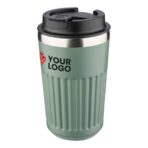 Recycled stainless steel travel mug (400 ml) Chiara - Image 10