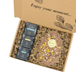 XL Belgian Chocolate Easter Egg gift box including 3 Zen Teas