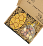 XL Belgian Chocolate Easter Egg with colourful Easter eggs gift box - Image 2