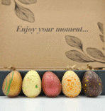 XL Belgian Chocolate Easter Egg with colourful Easter eggs gift box - Image 8