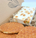 Dutch syrup waffles gift box including a Nougat and Zen Teas. - Image 3