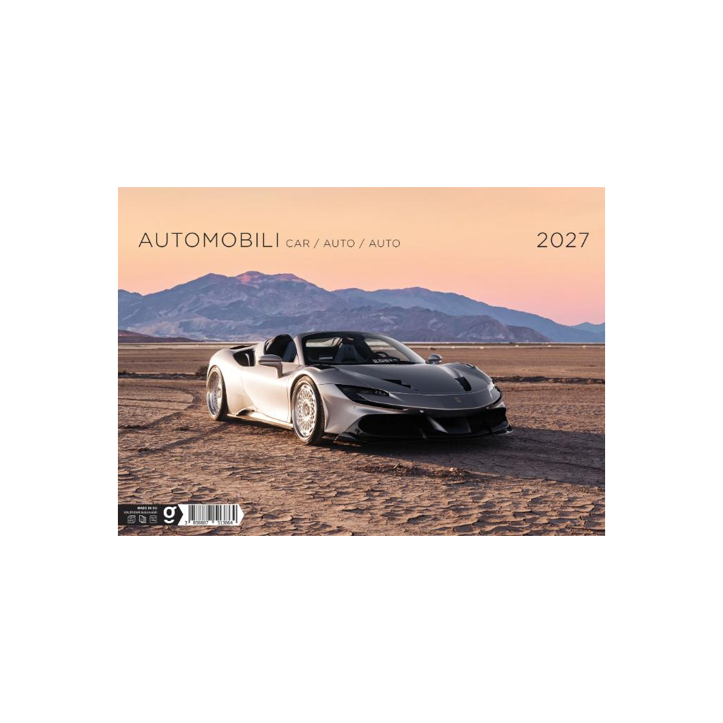 "AUTOMOBILI"  13 list., dim: 33,5x31 cm, PVC vrećica, P/50, color kalendar