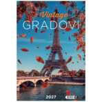 ""VINTAGE GRADOVI" 13 list., dim: 33x55cm, PVC vrećica, P/40, kolor kalendar
