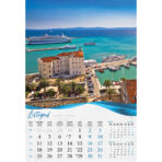 "BISERNA DALMACIJA" 13 list., dim: 33x55 cm, PVC vrećica, P/40, color kalendar - Slika 3
