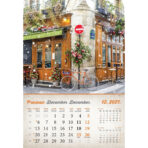 "VINTAGE GRADOVI" 13 list., dim: 33x55cm, PVC vrećica, P/40, color kalendar - Slika 7