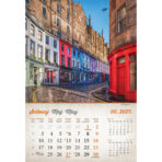 "VINTAGE GRADOVI" 13 list., dim: 33x55cm, PVC vrećica, P/40, color kalendar - Slika 9