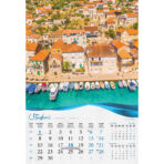 "BISERNA DALMACIJA" 13 list., dim: 33x55 cm, PVC vrećica, P/40, color kalendar - Slika 10