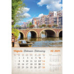 "VINTAGE GRADOVI" 13 list., dim: 33x55cm, PVC vrećica, P/40, color kalendar - Slika 10