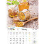 "PČELE" 13 list., dim: 30,5x50 cm, PVC vrećica, P/50, color kalendar - Slika 10