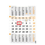 "Poslovni NARANČASTI" neuvezani trodjelni kalendar, 12 list., dim: 29,5x62cm, PVC vrećica, pokazivač, P/50 NZ