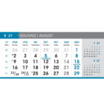 "POSLOVNI SIVO - PLAVI" 13 list., dim: 20,5x14,5 cm, stolni kalendar, koverta, P/50 - Image 15