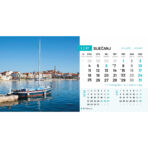 "NACIONALNI PARKOVI HRVATSKE" 13 list., dim: 20,5x14,5 cm, stolni kalendar, koverta, P/50 - Slika 4