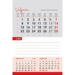 "TRODJELNI STOLNI VERTIKALNI" 12 list., dim: 10x19 cm, stolni kalendar, P/50 - Image 3