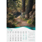 "ŠUME, VODE I MORE" 13 list., dim: 33x55 cm, PVC vrećica, P/40, color kalendar - Slika 3
