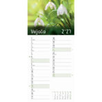 "CVJETNI PLANER" 13 list., dim: 22x55cm,  PVC vrećica, P/50, color kalendar - Image 3