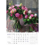 "CVIJEĆE" 13 list., dim: 24x53,5 cm, PVC vrećica, P/50, color kalendar - Slika 5