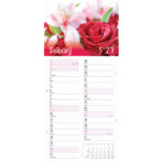 "CVJETNI PLANER" 13 list., dim: 22x55cm,  PVC vrećica, P/50, color kalendar - Image 5