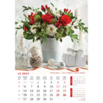 "BUKETI" 13 list., dim: 30,5x50 cm, PVC vrećica, P/50, color kalendar - Image 6
