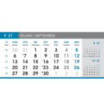 "POSLOVNI SIVO - PLAVI" 13 list., dim: 20,5x14,5 cm, stolni kalendar, koverta, P/50 - Image 7