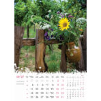 "CVIJEĆE" 13 list., dim: 24x53,5 cm, PVC vrećica, P/50, color kalendar - Slika 8
