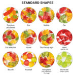 Mini bag 15g, compostable foil transparent, Trolli fruit jelly gums soccer balls - Slika 3