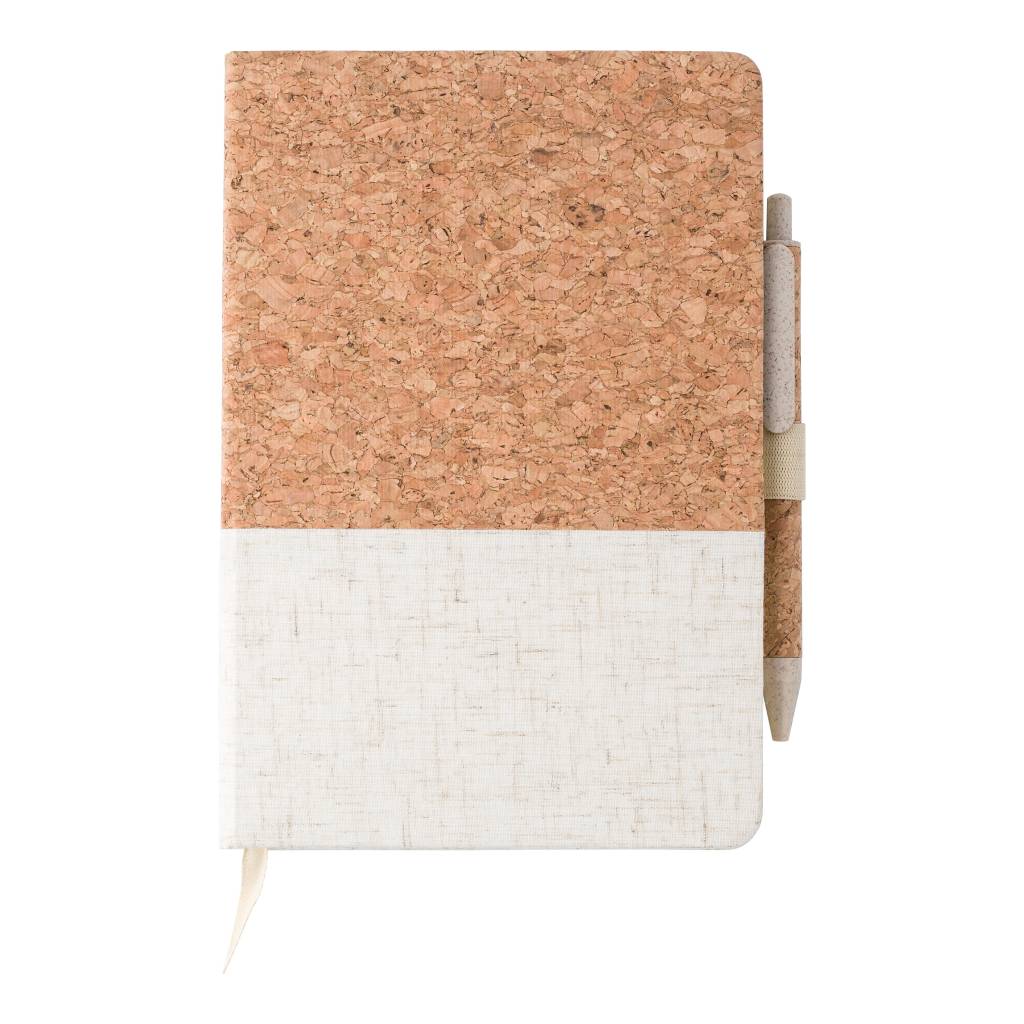 g00G1420993-00G011999999-0 Cork and linen notebook and wheatstraw ballpen Kenzo - Slika 1