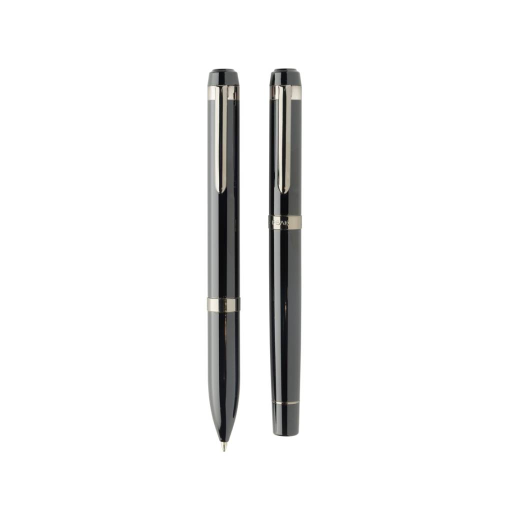 x00P611.44-P611.4401-1 Swiss peak OSLO recycled stainless steel deluxe pen set - Image 1
