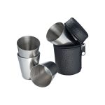 Set od 4 čašice od nehrđajućeg čelika, 4 x 30 ml