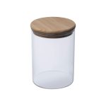 Staklena tegla s bambusnim poklopcem, 700 ml