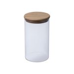 Staklena tegla s drvenim poklopcem, 1000 ml