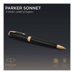 Parker SONNET Ballpoint Pen, Matte Black with Palladium Trim - Slika 7